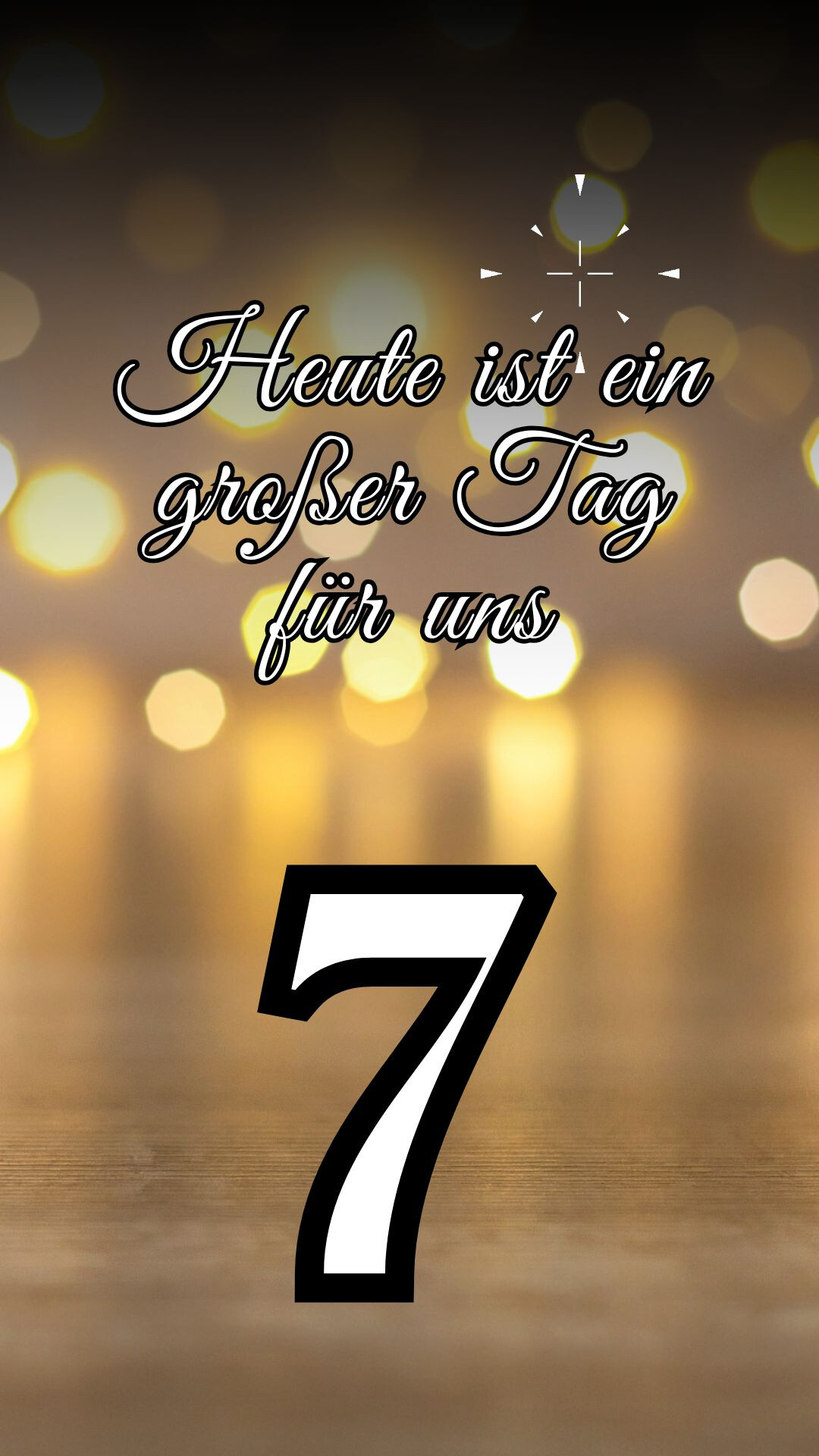 Ein verschwommener Hintergrund mit Lichtern, die wie Bokeh-Effekte aussehen. In der Mitte des Bildes steht in geschwungener Schrift der Text