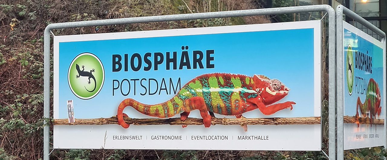 Foto eines Banners: