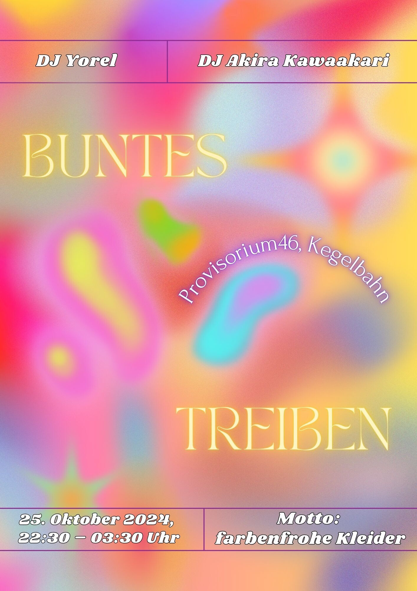 Eine bunte Einladung zur Veranstaltung