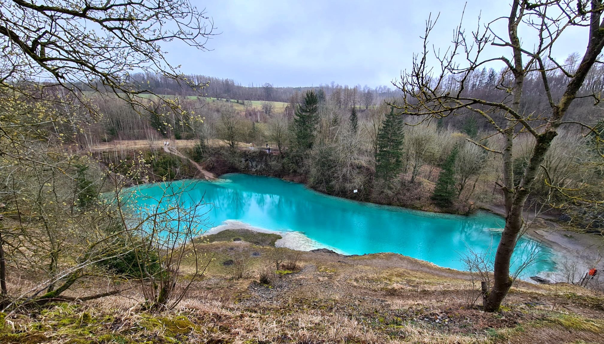Foto vom blauen See